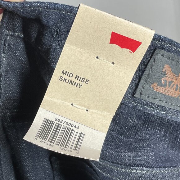 NEW Levis Jeans Womens 28 6 blue denim skinny casual classic preppy - Picture 6 of 13